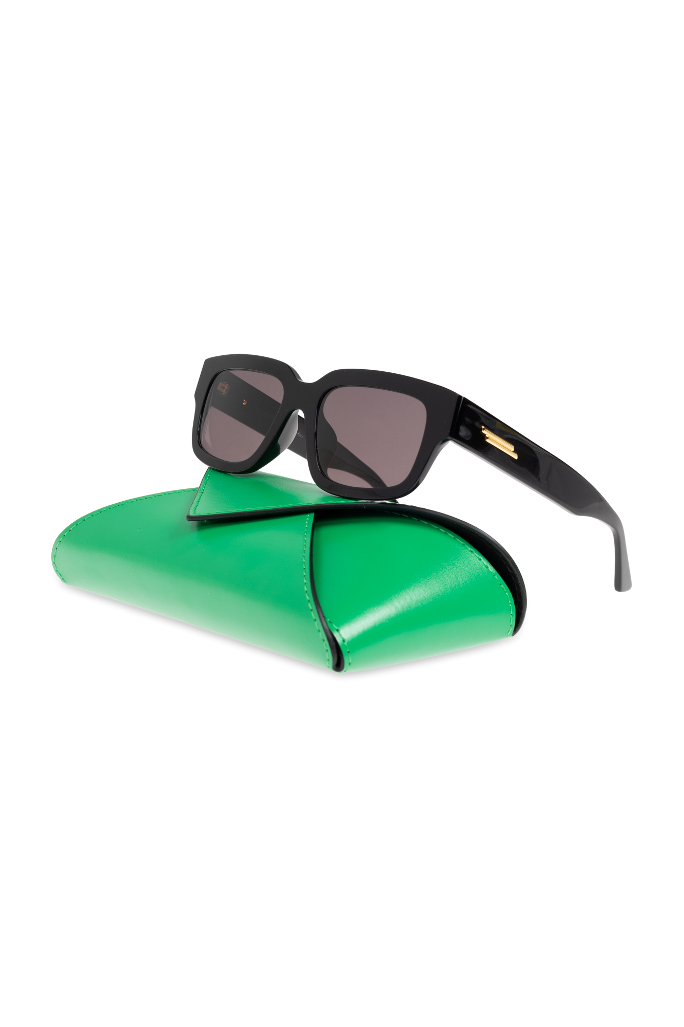 サングラス BOTTEGA VENETA SUN GLASS (821514V2Q30 1230) ブラック/グレーミトレ スクエア サングラス| Bottega Veneta® 日本